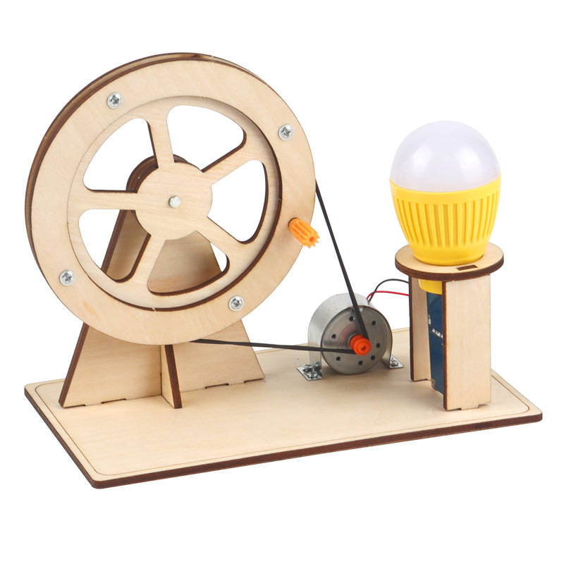 Science And Invention - Générateur à main en bois pour