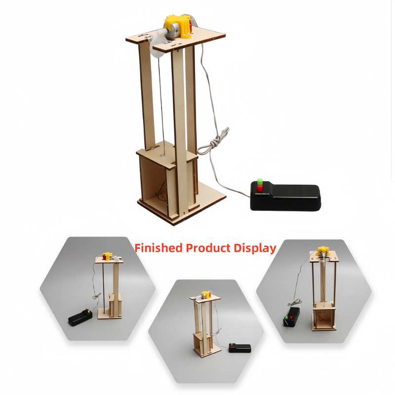 Science Diy Model - Kit d'ascenseur électrique télécommandé, bricolage, modèle